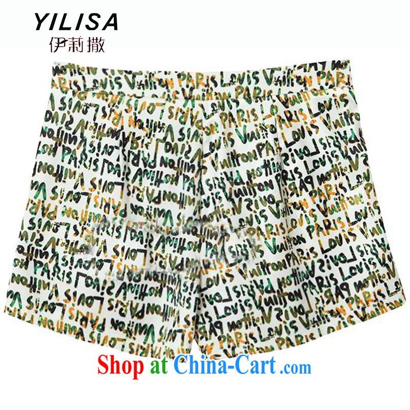 The YILISA indeed XL women mm thick summer new thick, graphics thin, cotton T pension a beauty shorts video thin two-piece load K 604 light green plus shorts XXXL, Ms. sub-Saharan (YILISA), online shopping