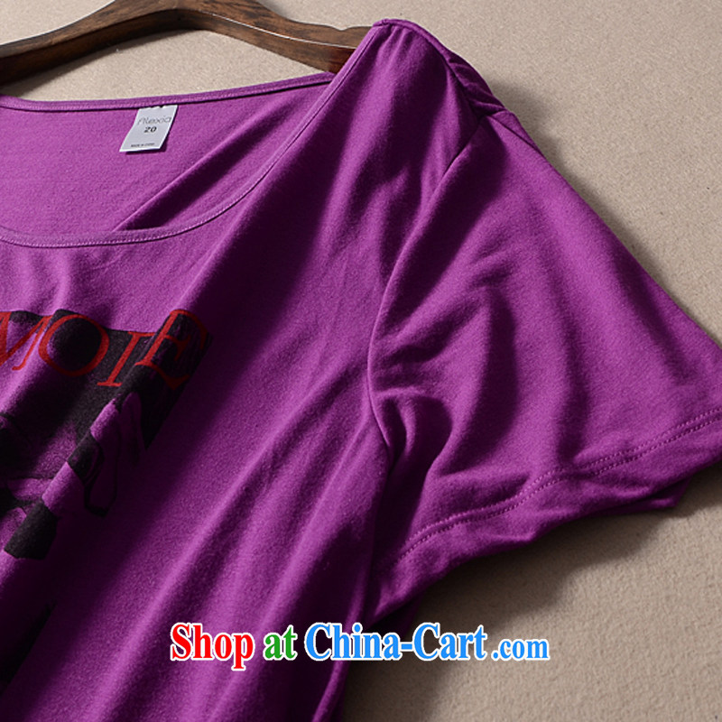 The 2015 is indeed increasing, female fat mm spring and summer with the foreign trade single T shirt dress King code 200 Jack RtT light purple 26 pictures, price, brand platters! Elections are good character, the national distribution, so why buy now enjoy more preferential! Health