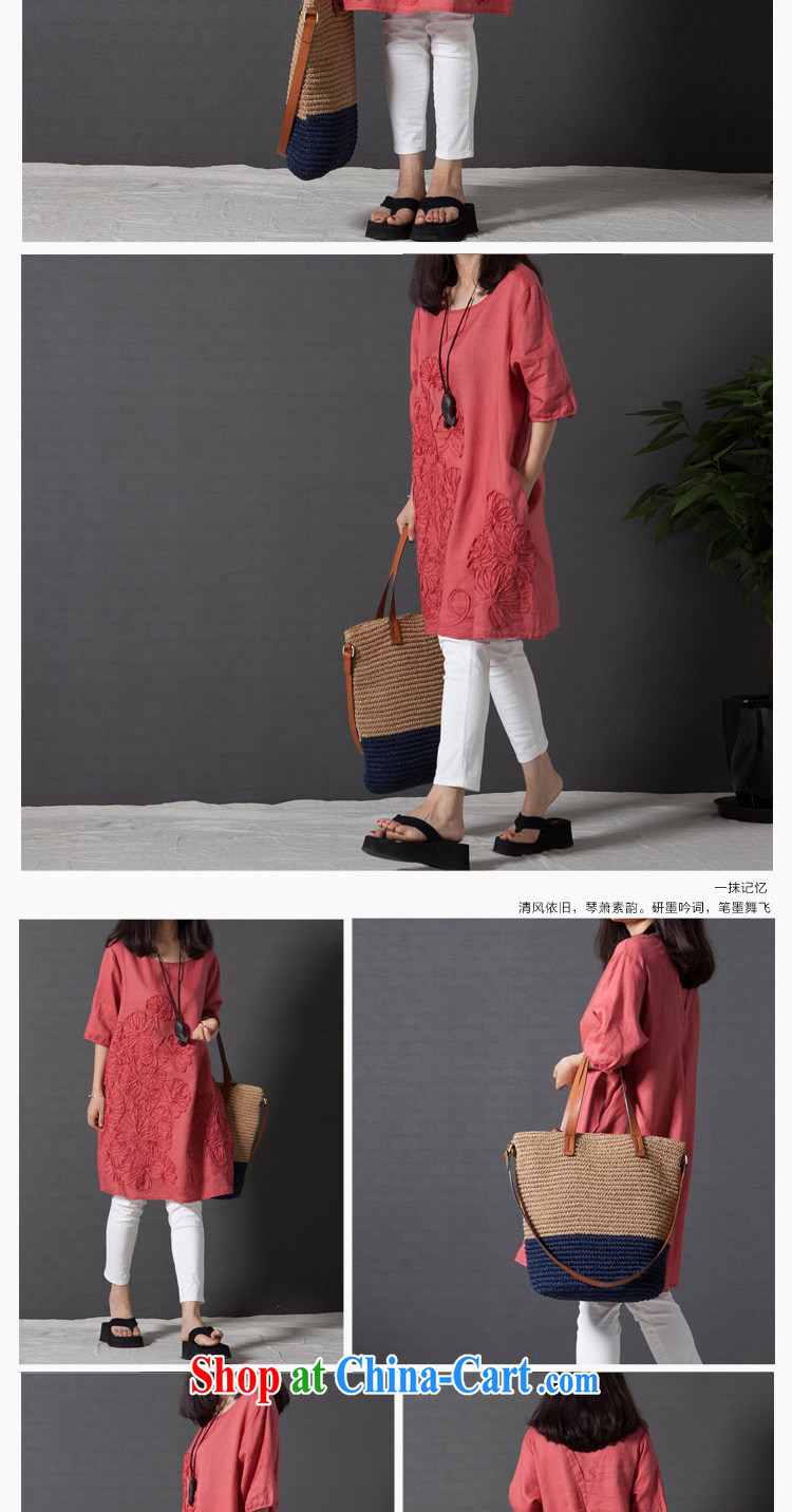 According to perfect summer 2015 new thick mm literature, small fresh loose the code embroidered short sleeves cotton Ma dresses Y 2172 orange L pictures, price, brand platters! Elections are good character, the national distribution, so why buy now enjoy more preferential! Health