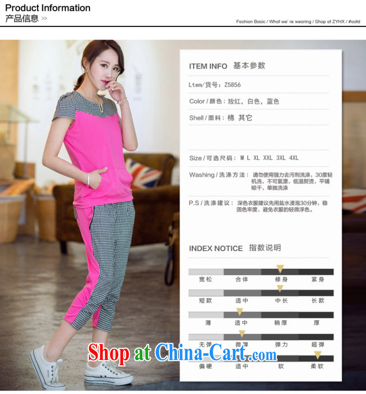 Increase the XL women mm thick summer 2015 new stylish two-piece short sleeve 7 pants graphics thin sport and leisure package black 4XL pictures, price, brand platters! Elections are good character, the national distribution, so why buy now enjoy more preferential! Health