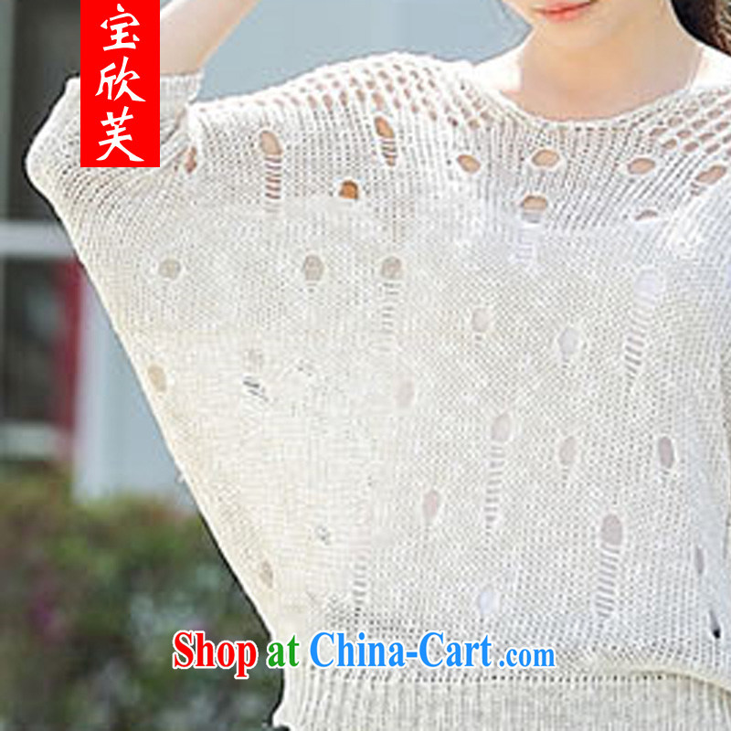 Baoxinfu 2015 summer thick MM large, air-conditioned clothing sweater bat sleeves biological defense and T-shirt girl 7102 cool, crystal clear color XXXL (160 - 200 ) jack, Baoxinfu, shopping on the Internet