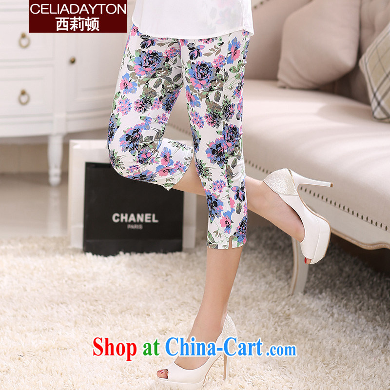 Ms. Cecilia Clinton's large, female 7 Trouser press 2015 new thick mm summer new stretch video thin stamp 7 pants and indeed increase castor pencil pants female solid summer trousers of red 5 XL, Cecilia Medina Quiroga (celia Dayton), online shopping