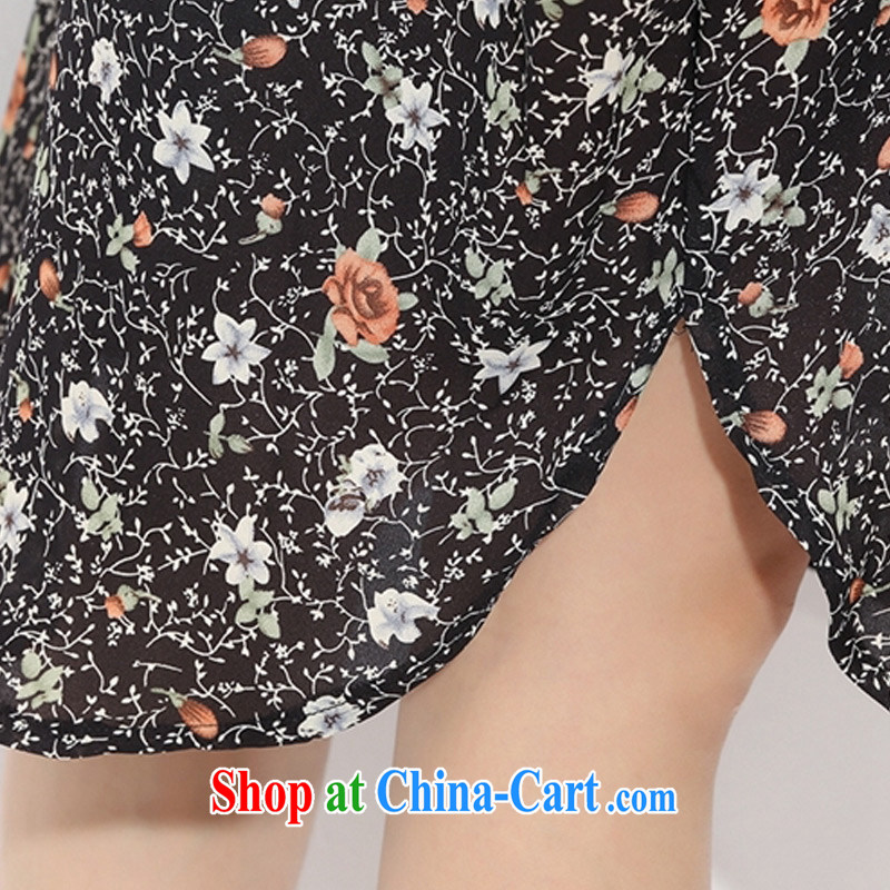 Director of the Advisory Committee 2015 spring and summer with new, and indeed increase, female fat mm long floral shirt short-sleeved snow woven double-yi skirt floral pattern are relaxed, chest of tile 140, made the Advisory Committee (mmys), online shopping