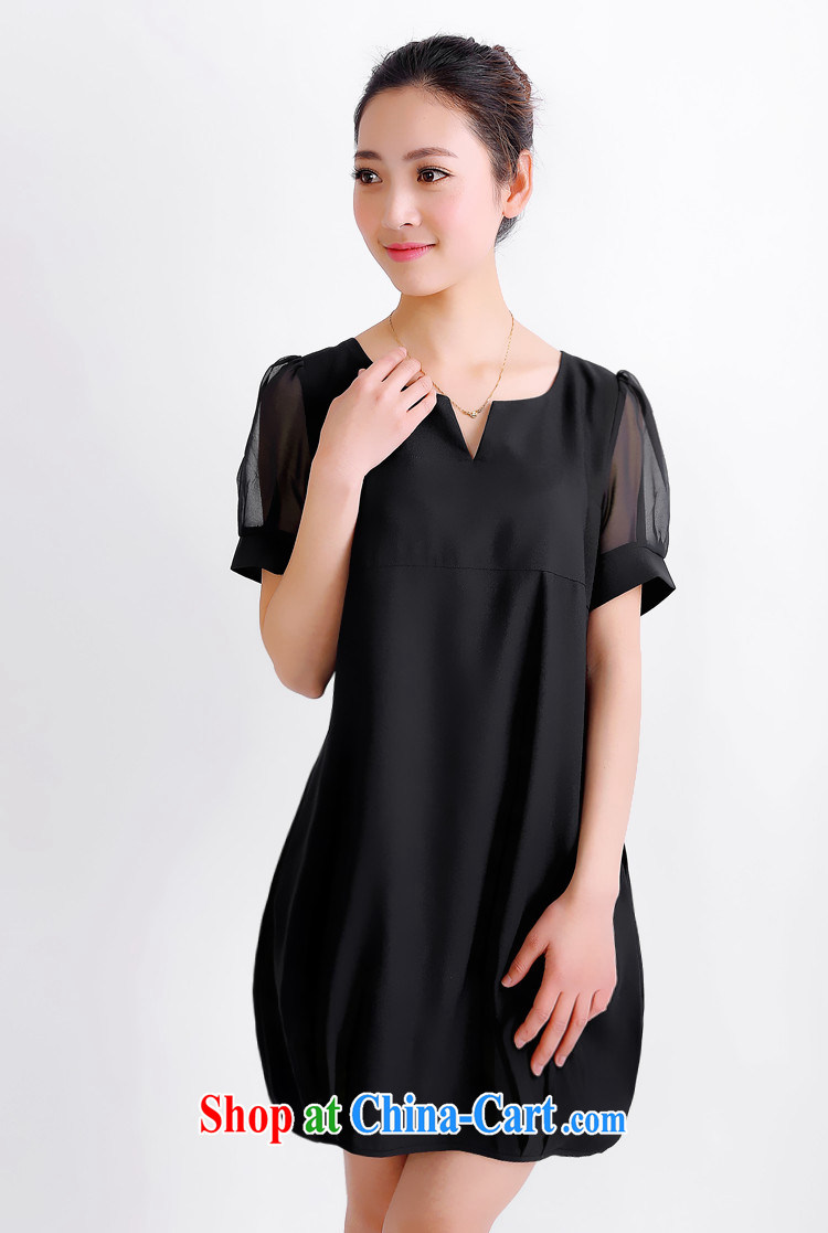 Jacob, Su-mi 2015 the code female thick MM spring and summer dresses girls won and indeed XL snow woven dresses 8013 #black XXXXL pictures, price, brand platters! Elections are good character, the national distribution, so why buy now enjoy more preferential! Health