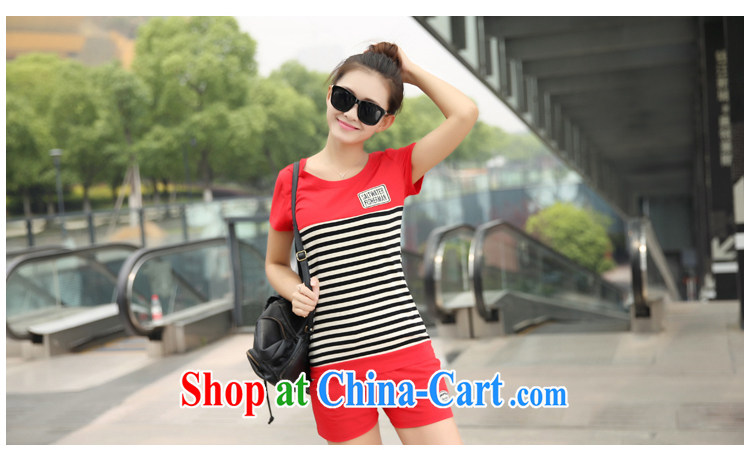 Han Ting her 2015 Korean version the code female leisure shorts Kit female beauty uniforms stripes two piece black XXL pictures, price, brand platters! Elections are good character, the national distribution, so why buy now enjoy more preferential! Health