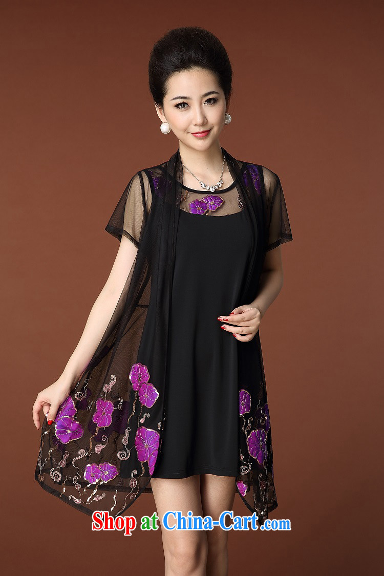 The Eugenia Brizuela de Avila 2015 summer thin out the ground on T-shirt lace large code clothing women's clothing dresses Kit female purple XXXXL pictures, price, brand platters! Elections are good character, the national distribution, so why buy now enjoy more preferential! Health