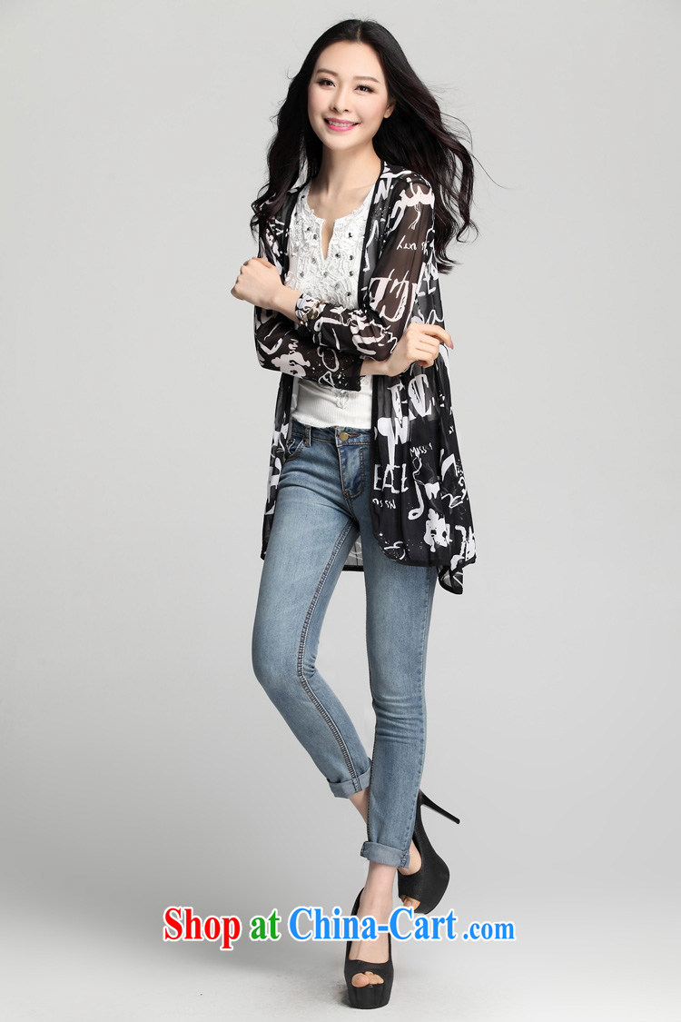 tea wafted feather spring 2015 Women's clothes new, sunscreen, long-sleeved, long, a larger network by the shirt, jacket shawl beach ultra-thin letter XXXL pictures, price, brand platters! Elections are good character, the national distribution, so why buy now enjoy more preferential! Health
