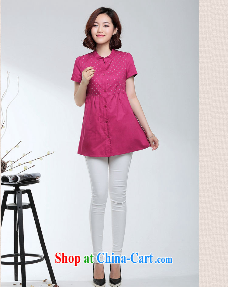 The Ju-Yee Nga 2015 summer stamp short-sleeved cultivating larger female short-sleeve shirt YY 15,088 Tibetan blue XXXL pictures, price, brand platters! Elections are good character, the national distribution, so why buy now enjoy more preferential! Health