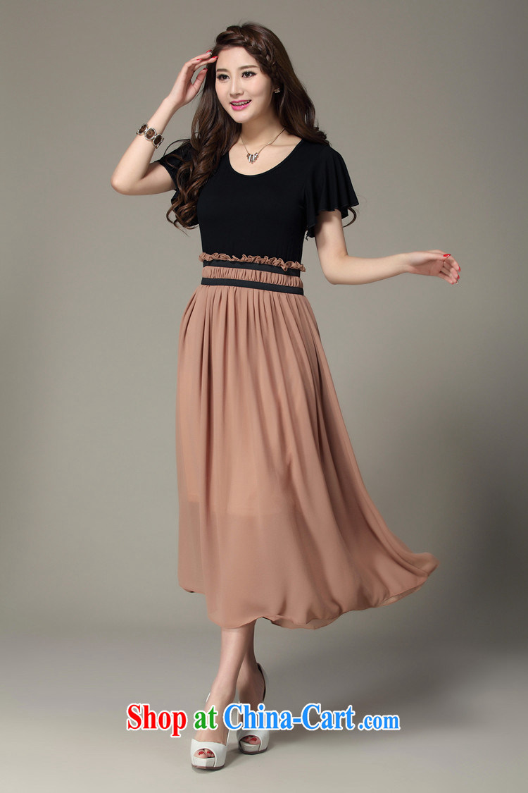 Iraq, the 2015 summer new, larger female thick mm thick sister Europe stitching snow woven bohemian skirts 836 tea-colored XL pictures, price, brand platters! Elections are good character, the national distribution, so why buy now enjoy more preferential! Health