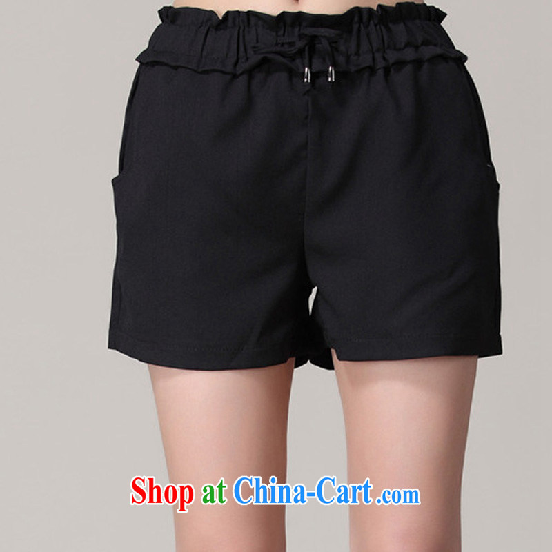 Iraq, the 2015 summer the summer, women with thick mm thick sister Korean version of Yuan 100 ground shorts 926 black XXXXXL, Iraq, and, on-line shopping