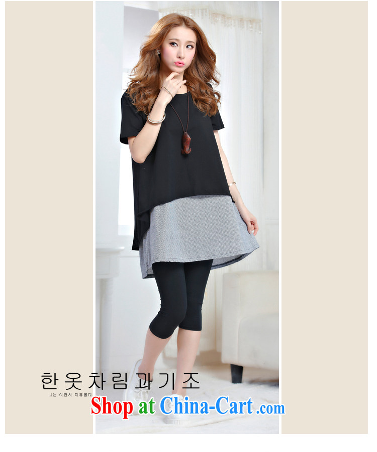 Pregnant women Summer Package new thin short-sleeved loose pregnant women T-shirt + and abdominal 7 pants pregnant women Leisure package black T-shirt + pants M pictures, price, brand platters! Elections are good character, the national distribution, so why buy now enjoy more preferential! Health