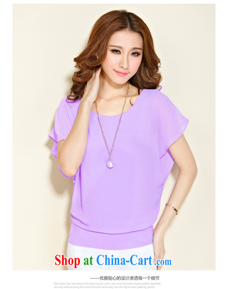 Jacob Amman to 2015 spring and summer new female snow woven shirts loose short-sleeved shirt T graphics thin shirt solid T-shirt 8828 purple XXXXL pictures, price, brand platters! Elections are good character, the national distribution, so why buy now enjoy more preferential! Health