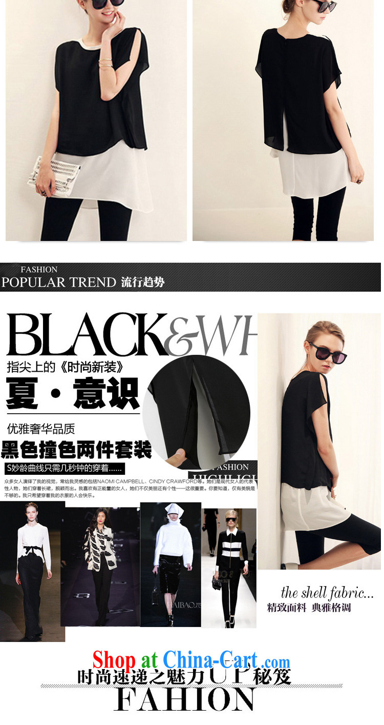 In short, the 2015 will be in Europe and America, the female summer new thick mm leave of two T-shirt solid pants and indeed Leisure package J 787 black 4XL pictures, price, brand platters! Elections are good character, the national distribution, so why buy now enjoy more preferential! Health