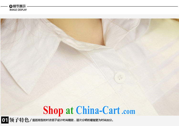 Ms. Cecilia lady shirt 2015 mm thick summer New, and indeed increase, the long graphics thin Korean style short-sleeved cotton shirt thick sister casual shirt female white XXXL pictures, price, brand platters! Elections are good character, the national distribution, so why buy now enjoy more preferential! Health