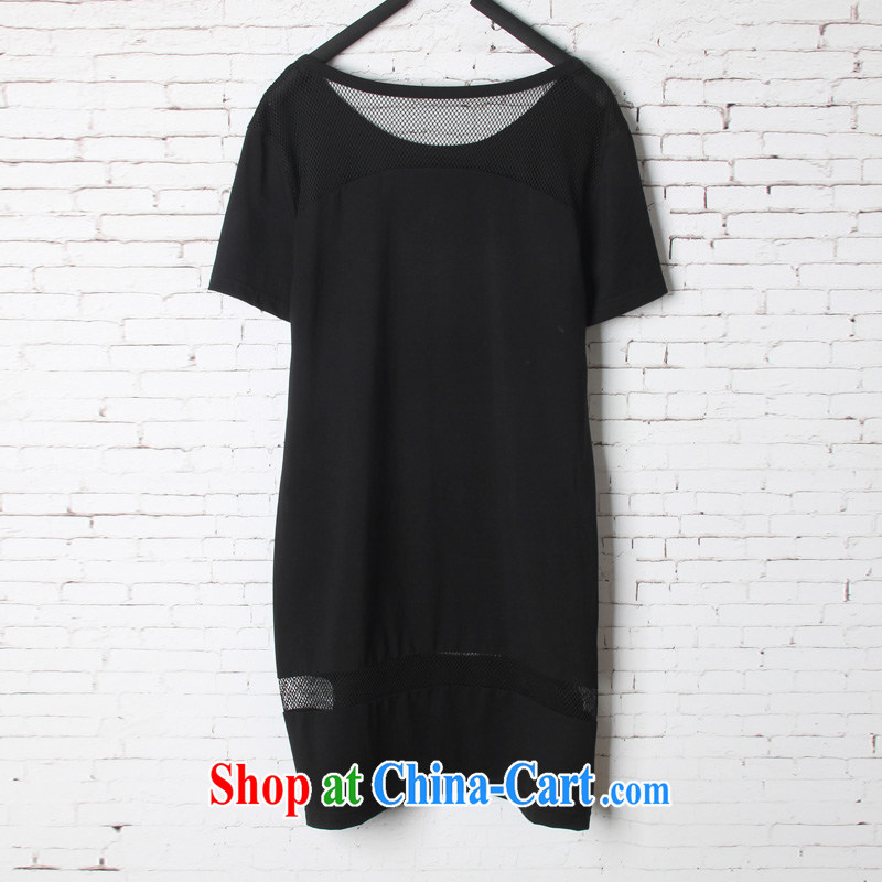 Feelnet 2015 summer new Korean version the Code women are decorated in thick mm video thin, long, short-sleeved shirt T 1562 black XL code/recommendations 45 - 70 kg, FeelNET, shopping on the Internet