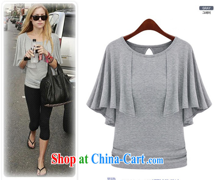 Love flying in Europe and by 2015 the Code women thick MM and indeed increase, female Summer Snow woven T-shirts female short-sleeved light gray code XXXXL pictures, price, brand platters! Elections are good character, the national distribution, so why buy now enjoy more preferential! Health