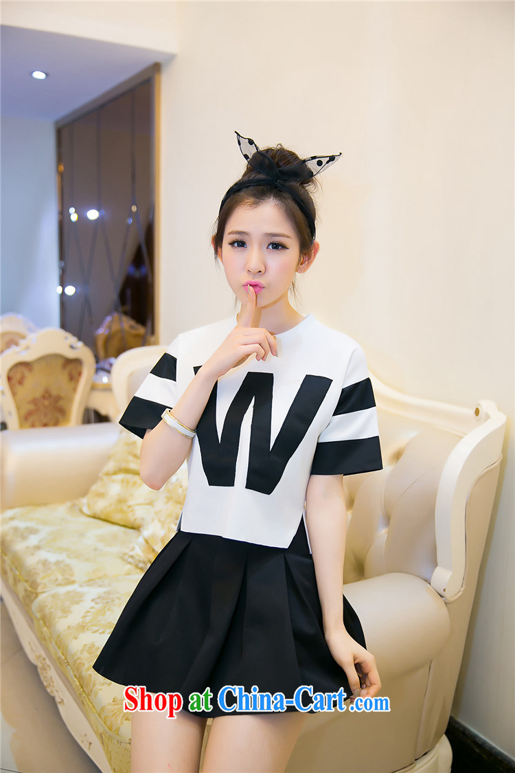 Love waving 2015 package girls Summer Package Kit two kits set up and down the skirt Korean white M pictures, price, brand platters! Elections are good character, the national distribution, so why buy now enjoy more preferential! Health