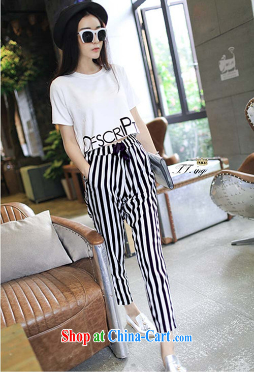Love waving 2015 letter stamp short shirt stripes, Trouser Press temperament Kit female picture color S pictures, price, brand platters! Elections are good character, the national distribution, so why buy now enjoy more preferential! Health