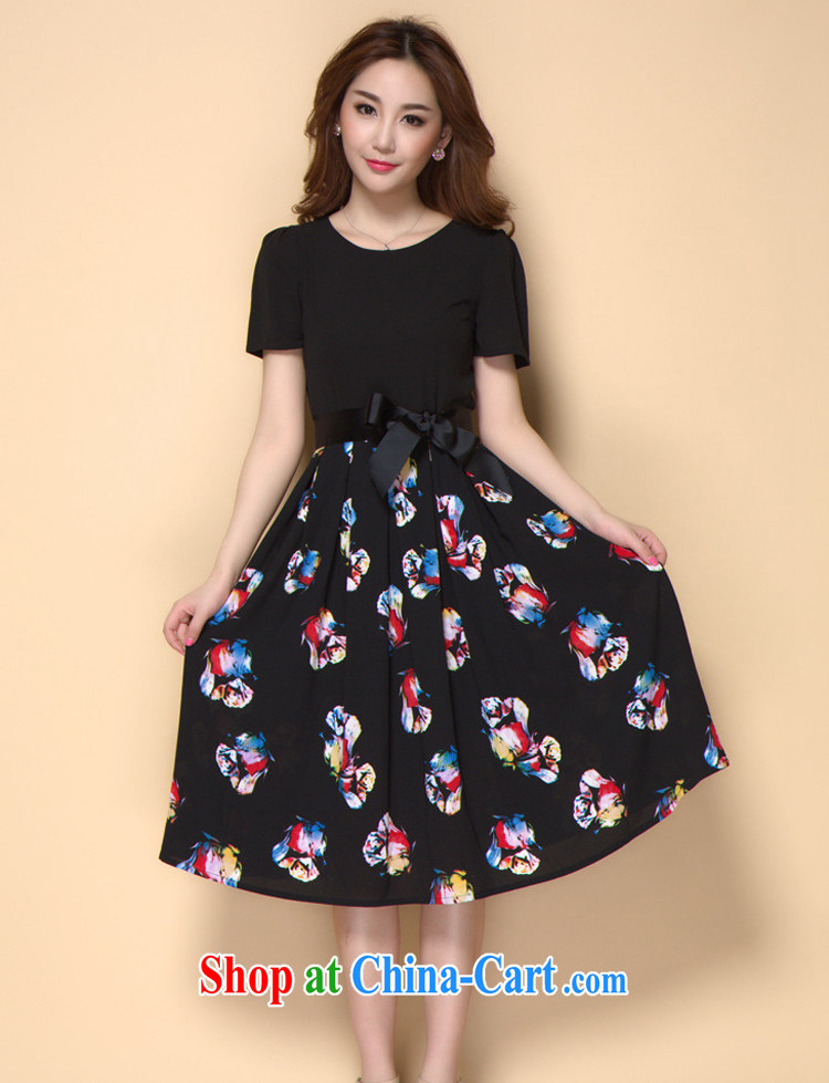 2015 the Code women dress mm thick summer New Products short-sleeved stamp mom with thick snow sister woven dresses - YY 203,500 black 4XL code pictures, price, brand platters! Elections are good character, the national distribution, so why buy now enjoy more preferential! Health