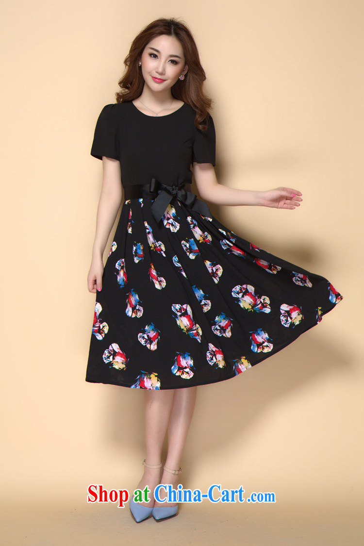 2015 the Code women dress mm thick summer New Products short-sleeved stamp mom with thick snow sister woven dresses - YY 203,500 black 4XL code pictures, price, brand platters! Elections are good character, the national distribution, so why buy now enjoy more preferential! Health
