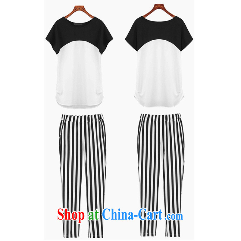 The European site summer 2015 new larger European thick MM loose video thin cotton T 桖 + streaks 9 pants female package picture color XXXXXL, health concerns (Rvie .), and shopping on the Internet