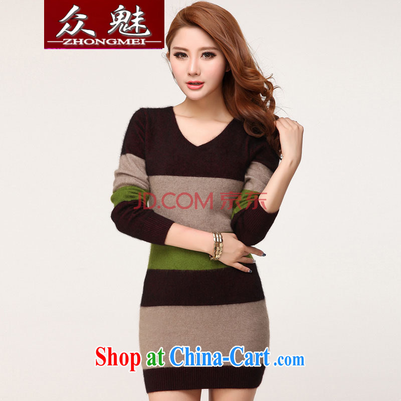 The Director 2015 spring loaded new CASHMERE SWEATERS female V for the T-shirt stylish long 100 cultivating ground graphics thin solid knitting T-shirt and was warm the code jacket T-shirt 3 color stitching XXL, audience, and shopping on the Internet