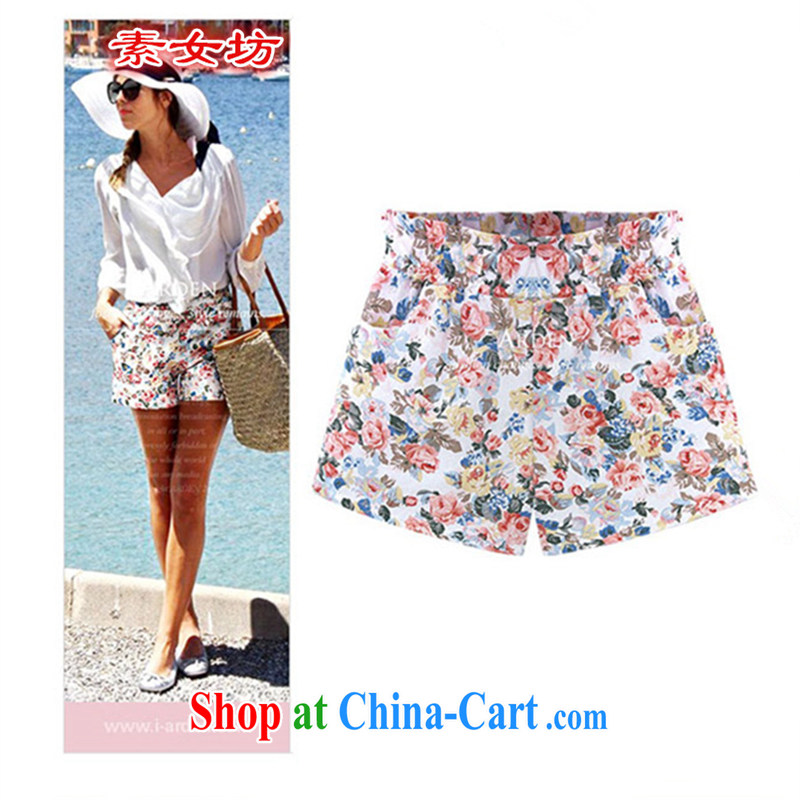 Women of 2015 workshop on the code female shorts hot pants 869 blue XXXXXL, female square (SUNVFANG), online shopping
