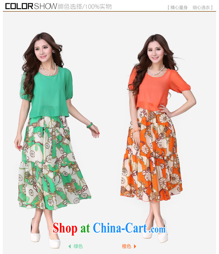 Optimize m Beauty summer 2015 installation of new packages, mail delivery new summer is the thick mm Bohemia knocked color long skirt stylish stamp snow woven stitching long skirt orange 4 XL pictures, price, brand platters! Elections are good character, the national distribution, so why buy now enjoy more preferential! Health