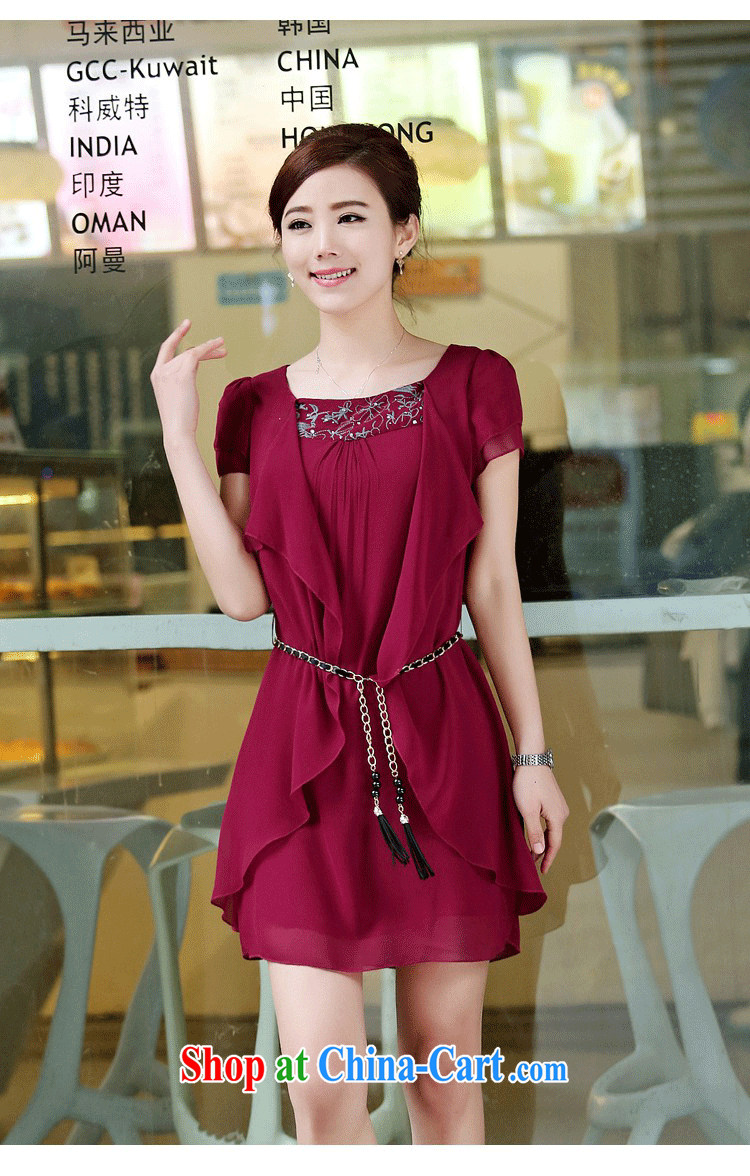 COVERED BY THE 2015 summer new female Korean loose video thin thick mm and indeed increase, female short-sleeve snow woven dresses orange XXXXL pictures, price, brand platters! Elections are good character, the national distribution, so why buy now enjoy more preferential! Health