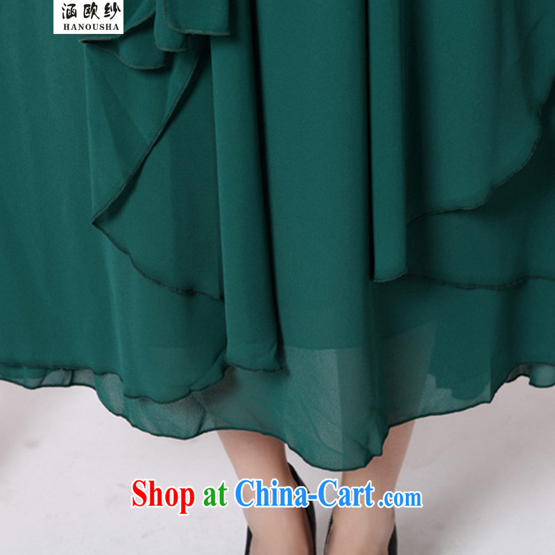 COVERED BY THE 2015 mm thick graphics thin summer the Code women dresses mother women long, indeed the XL long skirt snow woven black XXXL, covering the yarn (Hanousha), online shopping