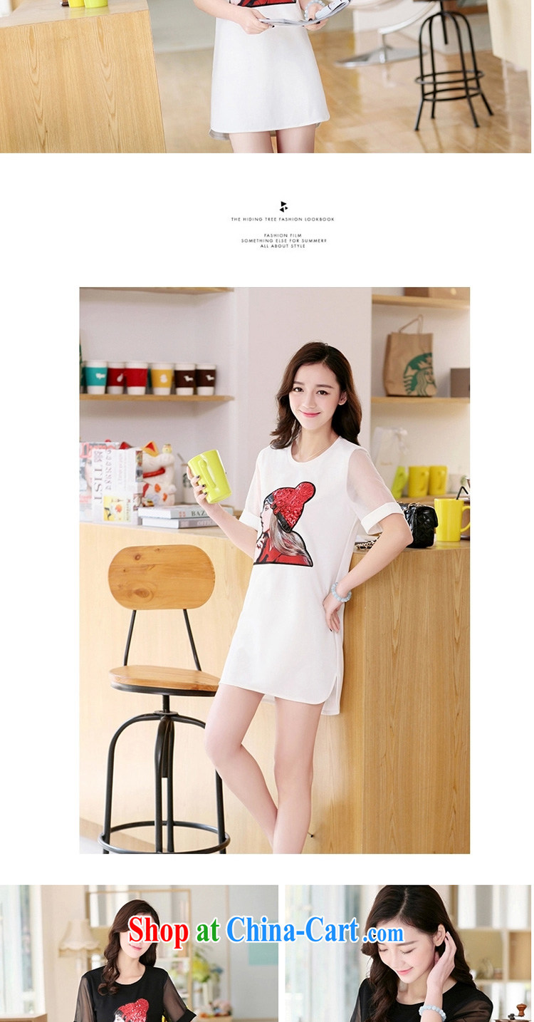 According to perfect 2015 summer new Korean style beauty larger graphics thin stamp short-sleeved Web dress female Y 2183 white 4XL pictures, price, brand platters! Elections are good character, the national distribution, so why buy now enjoy more preferential! Health