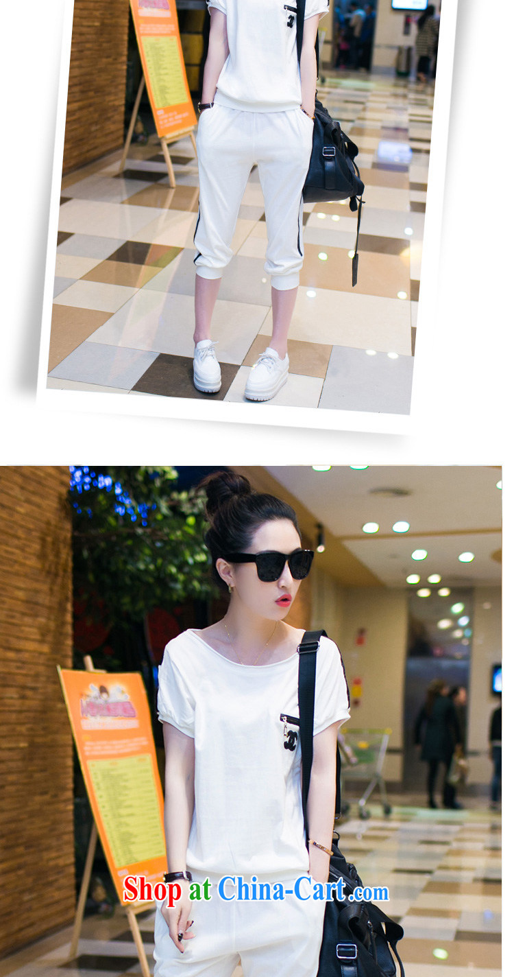 flower girl Isabelle 2015 Korean summer new thick MM loose larger sport and leisure package short-sleeve two-piece female D 1677 black XXXL pictures, price, brand platters! Elections are good character, the national distribution, so why buy now enjoy more preferential! Health