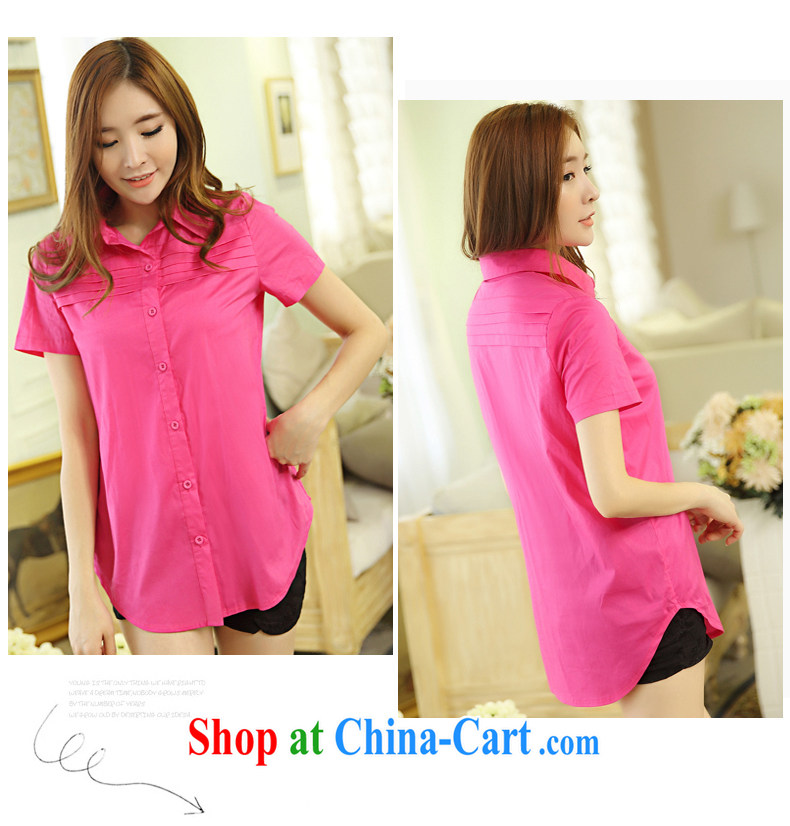 Cool Barbie ethnic Korean version, the code shirt girls cotton shirt girls of summer red 4 XL pictures, price, brand platters! Elections are good character, the national distribution, so why buy now enjoy more preferential! Health