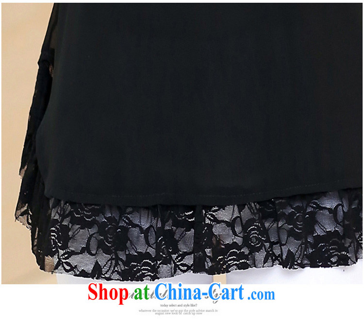 Cool Barbie ethnic Korean version the code loose short-sleeved lace snow woven shirts solid shirt black 4 XL pictures, price, brand platters! Elections are good character, the national distribution, so why buy now enjoy more preferential! Health