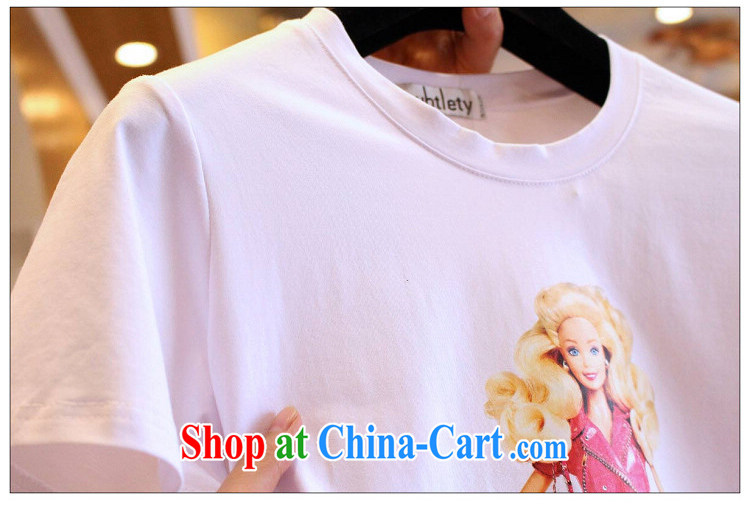 Purple long-sun Korean summer new, two-piece and indeed increase, female fat mm cartoon short-sleeved T shirt T-shirt + Rainbow striped short pants 7249 #3 XL 150 - 160 Jack left and right pictures, price, brand platters! Elections are good character, the national distribution, so why buy now enjoy more preferential! Health
