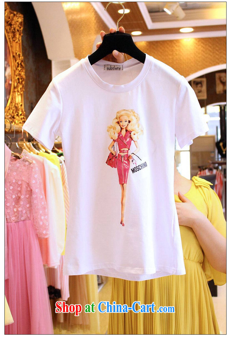 Purple long-sun Korean summer new, two-piece and indeed increase, female fat mm cartoon short-sleeved T shirt T-shirt + Rainbow striped short pants 7249 #3 XL 150 - 160 Jack left and right pictures, price, brand platters! Elections are good character, the national distribution, so why buy now enjoy more preferential! Health