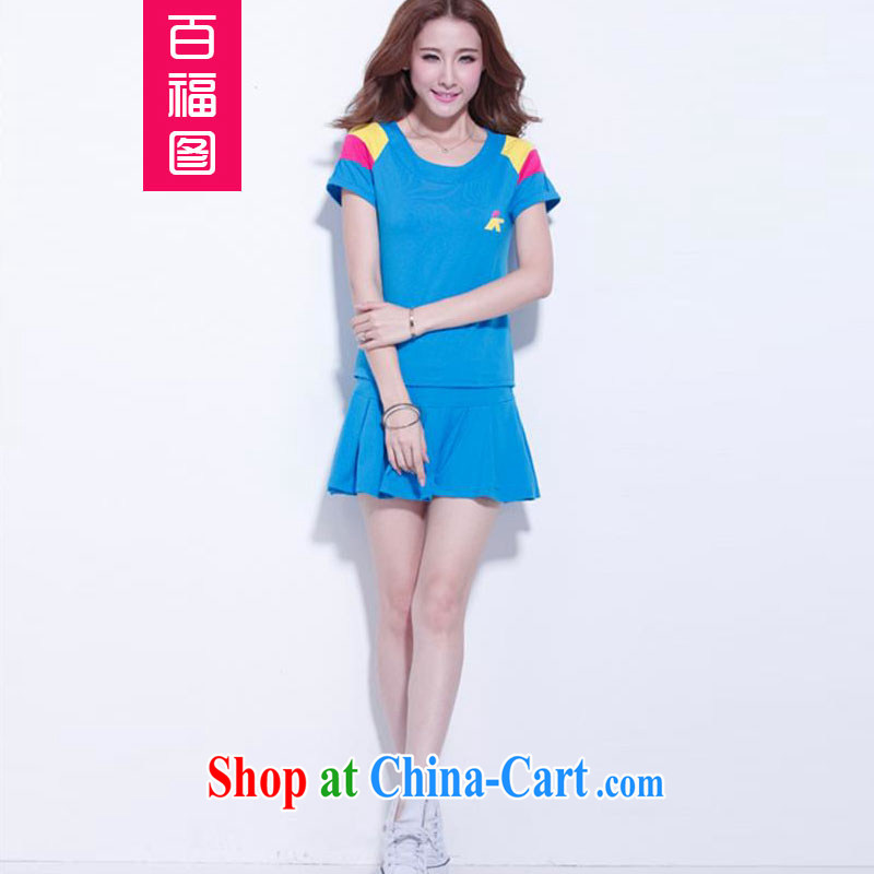100 Of The 2015 real-time a summer Korean spelling color trendy, young girls who dress casual tennis clothes campaign skirt Kit high-end custom! In the Pre-IPO Share Option Scheme. watermelon red XXL, 100 well figure (BAIFUTU), and shopping on the Internet