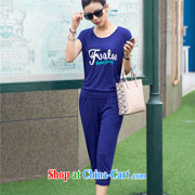 Summer 2015 new, larger female Korean mm thick bat sleeves short-sleeved sport and leisure package purple blue XXXXL pictures, price, brand platters! Elections are good character, the national distribution, so why buy now enjoy more preferential! Health