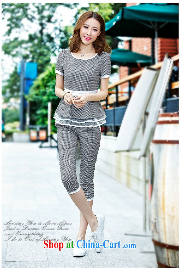 Tung-yuan (TOOSEYUA) 2015 summer new Korean version of the greater, short-sleeved lace stitching 7 pants sport and leisure package T 218 deep purple XXL pictures, price, brand platters! Elections are good character, the national distribution, so why buy now enjoy more preferential! Health