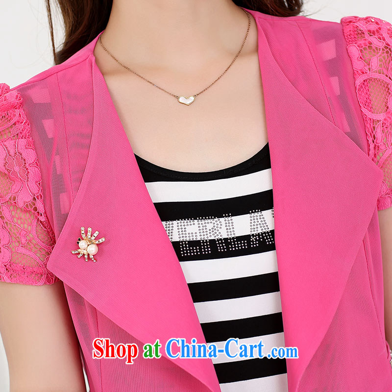 Ex-gratia friendly welcoming spring and autumn 2015 new dresses summer female temperament Mrs women's beauty is the long, two-piece dresses female black short-sleeved 5 XL, Friends Benefit (HYX), online shopping