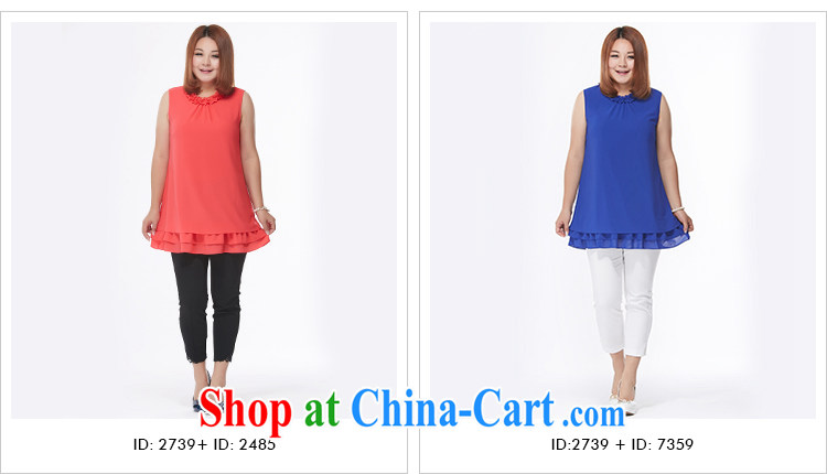 MSSHE XL women 2015 spring flouncing burned take round-collar sleeveless vest snow woven shirts 2739 royal blue 6 XL pictures, price, brand platters! Elections are good character, the national distribution, so why buy now enjoy more preferential! Health