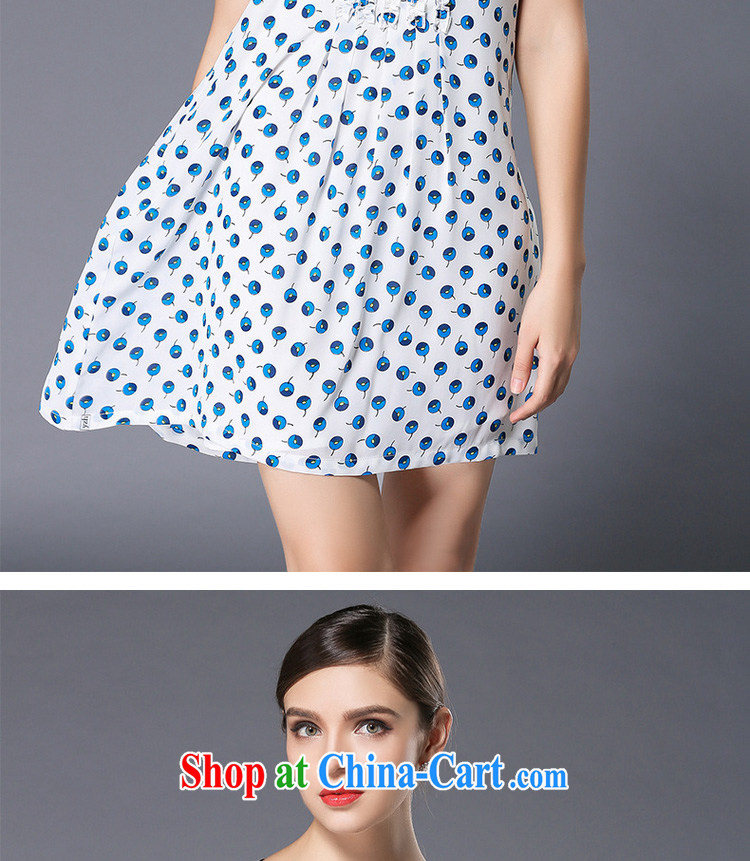 Replace-ting zhuangting fat people video thin 2015 summer maximum code female high-end Europe is the increased emphasis on sister short-sleeved dresses 3354 white 4XL pictures, price, brand platters! Elections are good character, the national distribution, so why buy now enjoy more preferential! Health