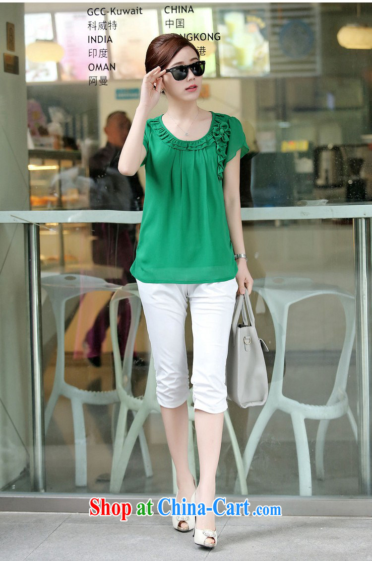 mm thick summer 2015 new female Korean version round-collar short-sleeved Solid Color loose video thin large code female snow woven shirts small shirts women T-shirt, older women with new green XXXL recommendations 130 - 145 Jack pictures, price, brand platters! Elections are good character, the national distribution, so why buy now enjoy more preferential! Health