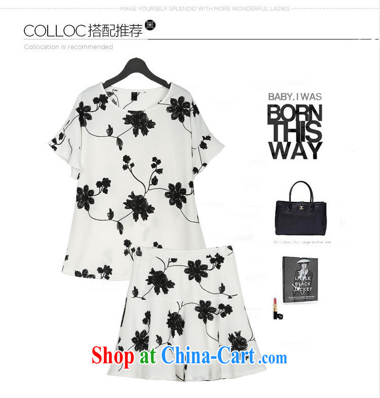 Mr MAK, Exchange 2015 Summer in Europe and New, and indeed increase, female fat sister-in-law 200 Jack loose video thin embroidery Flower Snow woven shirt + skirt Kit 5 white 4XL recommendations 160 - 180 Jack pictures, price, brand platters! Elections are good character, the national distribution, so why buy now enjoy more preferential! Health