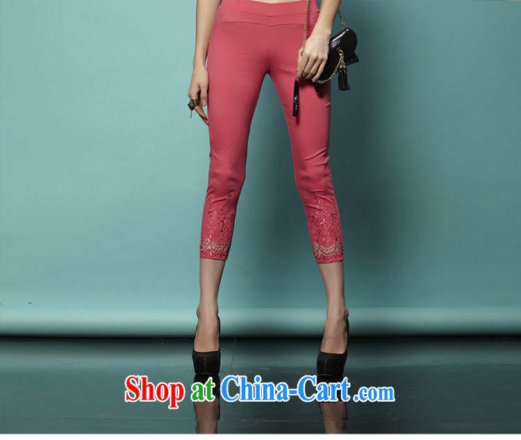 The Mak larger women 2015 spring new thick mm stylish Korean tight graphics thin 7 pants 951093689 black 4XL pictures, price, brand platters! Elections are good character, the national distribution, so why buy now enjoy more preferential! Health