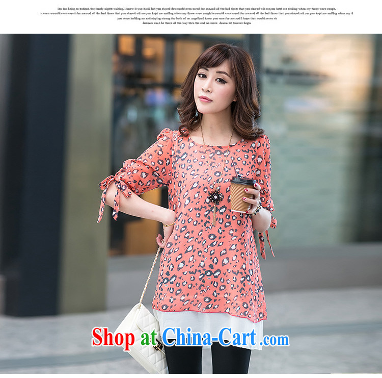 Van Gogh, the larger female 2015 new female spring stamp duty cuff in spring and summer snow woven shirts female fat, video thin women leave the snow-woven short-sleeved girls T-shirt orange 4 XL pictures, price, brand platters! Elections are good character, the national distribution, so why buy now enjoy more preferential! Health