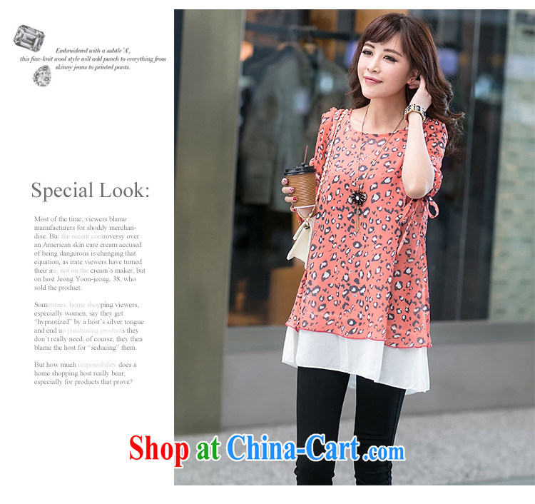 Van Gogh, the larger female 2015 new female spring stamp duty cuff in spring and summer snow woven shirts female fat, video thin women leave the snow-woven short-sleeved girls T-shirt orange 4 XL pictures, price, brand platters! Elections are good character, the national distribution, so why buy now enjoy more preferential! Health