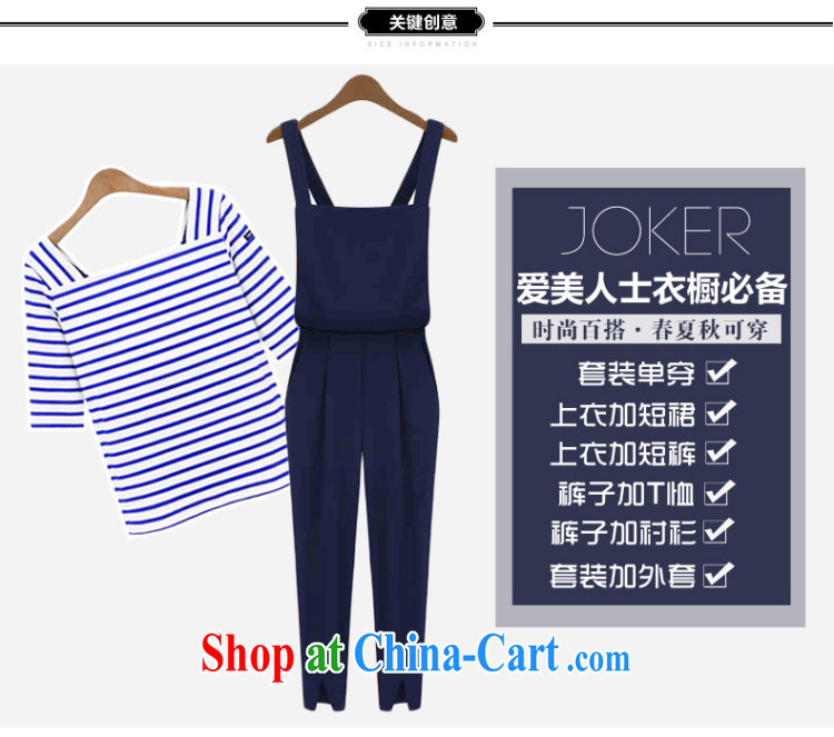 First economy summer sun new, the United States and Europe, female and stylish lounge two-piece with streaks T cotton shirt T-shirt + 100 ground strap trousers 9 trousers 1543 #3 XL 150 - 160 Jack left and right pictures, price, brand platters! Elections are good character, the national distribution, so why buy now enjoy more preferential! Health