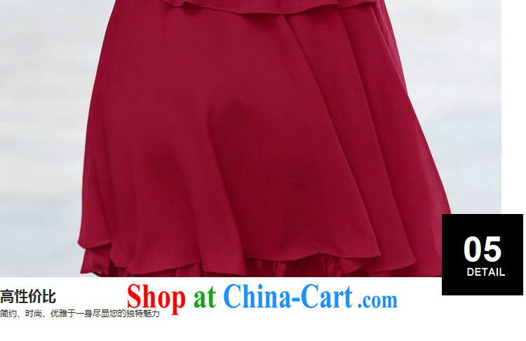 The Ju-Yee Nga larger female dresses summer new hot drill cultivating thick MM graphics thin double snow woven dresses YZ 5361 maroon XXXL pictures, price, brand platters! Elections are good character, the national distribution, so why buy now enjoy more preferential! Health