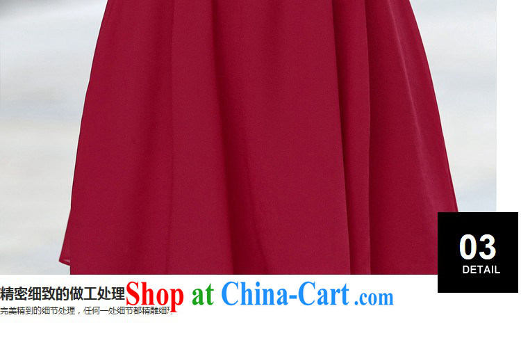 The Ju-Yee Nga larger female dresses summer new hot drill cultivating thick MM graphics thin double snow woven dresses YZ 5361 maroon XXXL pictures, price, brand platters! Elections are good character, the national distribution, so why buy now enjoy more preferential! Health